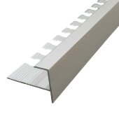 Профиль F-образный гибкий из алюминия ПФ-12 серебро матовое 2,7 м