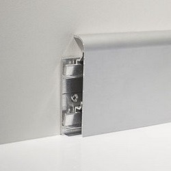 Заказать Плинтус напольный алюминиевый Profilpas 98/7 SF 70 мм Матовое серебро 2 м 