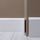 Напольный плинтус 120х16 мм Де-Багет XPS POLYMER Н 7 белый 2 м Напольный плинтус 120х16 мм Де-Багет XPS POLYMER Н 7 белый 2 м