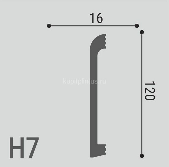 Заказать Напольный плинтус 120х16 мм Де-Багет XPS POLYMER Н 7 белый 2 м Заказать Напольный плинтус 120х16 мм Де-Багет XPS POLYMER Н 7 белый 2 м