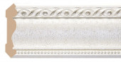 Потолочный плинтус Decomaster 122-42 Белый с инкрустацией 72х72х2400 мм
