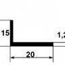 Заказать Алюминиевый уголок 15х20х1,2 мм 3 м Заказать Алюминиевый уголок 15х20х1,2 мм 3 м