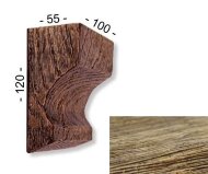 Консоль для декоративной балки 120х55х100 мм Уникс Славянский стиль КСС1 Олива Консоль для декоративной балки 120х55х100 мм Уникс Славянский стиль КСС1 Олива