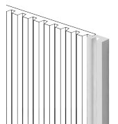 Финишный молдинг 11х24 мм HiWood LF129B NP белый 2,7 м Финишный молдинг 11х24 мм HiWood LF129B NP белый 2,7 м