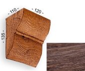 Консоль для балок 135х110х120 мм Уникс Классика К2 Дуб