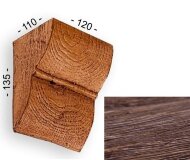 Консоль для балок 135х110х120 мм Уникс Классика К2 Дуб Консоль для балок 135х110х120 мм Уникс Классика К2 Дуб