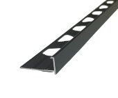 Алюминиевый L-профиль 10 мм ПО-201-28 черный матовый 2.7 м Алюминиевый L-профиль 10 мм ПО-201-28 черный матовый 2.7 м