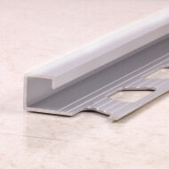 Профиль П-образный из алюминия для плитки ПО-98 серебро глянец 2,7 м Профиль П-образный из алюминия для плитки ПО-98 серебро глянец 2,7 м