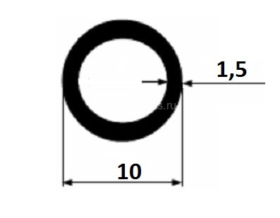 Заказать Алюминиевая труба 10х1,5 мм 3 м Заказать Алюминиевая труба 10х1,5 мм 3 м
