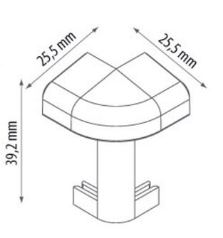 Заказать Уголок внешний ребристого плинтуса для ковролина Cezar Dwo цвет под плинтус Заказать Уголок внешний ребристого плинтуса для ковролина Cezar Dwo цвет под плинтус