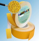 Абразивная лента на алюминиевой основе AntiSlip формуемая 60 grit 25 мм желтая 18,3 м