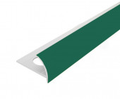Внешний профиль ПВХ для плитки 12 мм Cezar 111 Зеленый 2,5 м