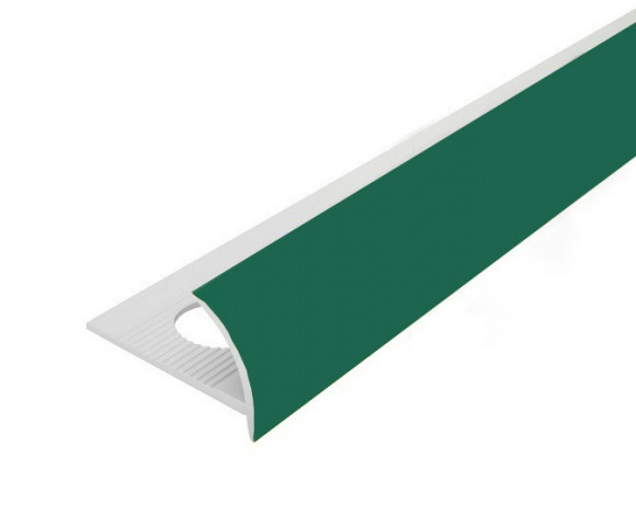 Заказать Внешний профиль ПВХ для плитки 12 мм Cezar 111 Зеленый 2,5 м 