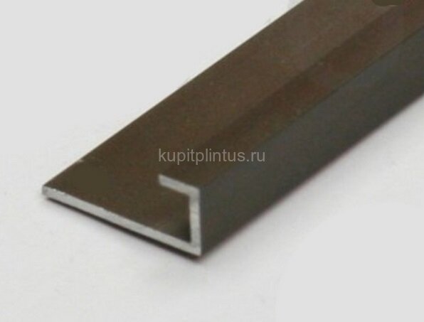 Заказать Алюминиевый П-профиль для стекла ПО-166 бронза матовая 2,7 м Заказать Алюминиевый П-профиль для стекла ПО-166 бронза матовая 2,7 м