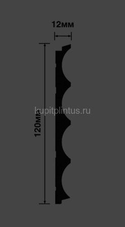 Заказать Стеновая панель 120х12 мм Hiwood LV139 W49G белый 2,7м 