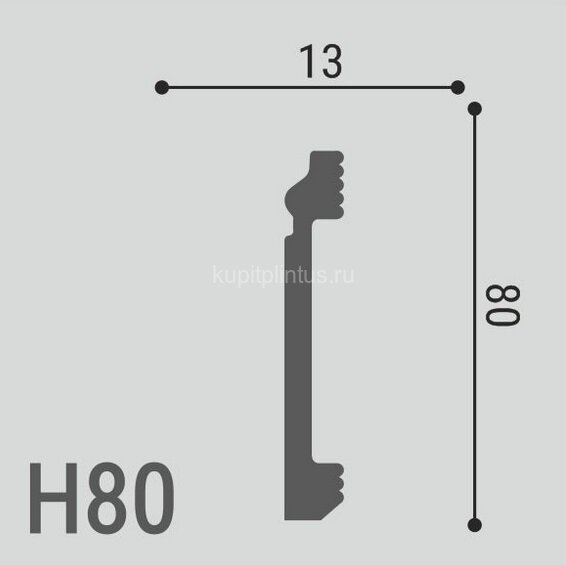 Заказать Напольный плинтус 80х13 мм Де-Багет XPS POLYMER Н 80 белый 2 м Заказать Напольный плинтус 80х13 мм Де-Багет XPS POLYMER Н 80 белый 2 м