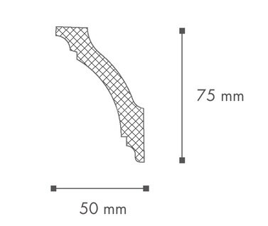 Заказать Карниз NMC Nomastyl GK 75х50 2 м Заказать Карниз NMC Nomastyl GK 75х50 2 м
