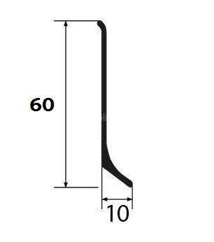 Заказать Уголок внутренний металлический для плинтуса ПТ-60 М черный муар Заказать Уголок внутренний металлический для плинтуса ПТ-60 М черный муар
