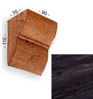 Консоль для балок 110х70х90 мм Уникс Классика К1 Венге Консоль для балок 110х70х90 мм Уникс Классика К1 Венге