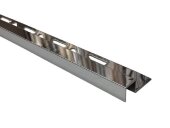 Профиль П-образный из нержавеющей стали 8 мм SB017-8H SG серебро глянец 2,7 м Профиль П-образный из нержавеющей стали 8 мм SB017-8H SG серебро глянец 2,7 м