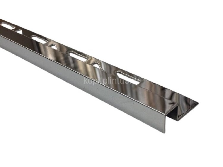 Заказать Профиль П-образный из нержавеющей стали 8 мм SB017-8H SG серебро глянец 2,7 м Заказать Профиль П-образный из нержавеющей стали 8 мм SB017-8H SG серебро глянец 2,7 м