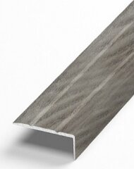 Порог угловой из алюминия Д1 КД Дуб арктик (декорированный) 2,7 м Порог угловой из алюминия Д1 КД Дуб арктик (декорированный) 2,7 м