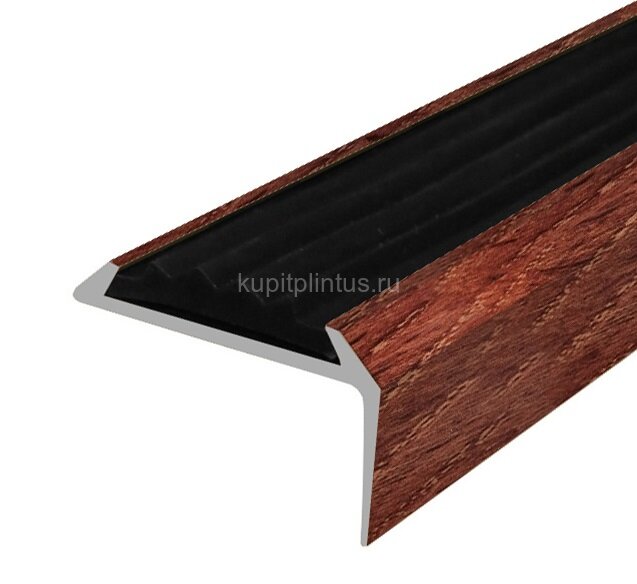 Заказать Порог угловой с черной резиновой вставкой Д01 КД Дуб мореный 2,7 м Заказать Порог угловой с черной резиновой вставкой Д01 КД Дуб мореный 2,7 м