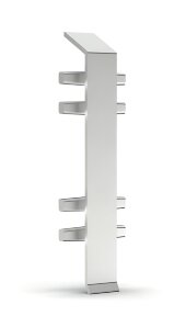 Соединение для напольного плинтуса 70 мм Мега-Трейд ДЛ-70ст серебро Соединение для напольного плинтуса 70 мм Мега-Трейд ДЛ-70ст серебро