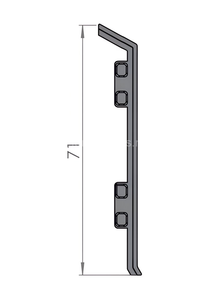 Заказать Соединение для напольного плинтуса 70 мм Мега-Трейд ДЛ-70ст серебро Заказать Соединение для напольного плинтуса 70 мм Мега-Трейд ДЛ-70ст серебро