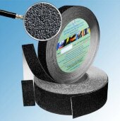 Лента абразивная противоскользящая SlipStop Systems 25 мм стандартная зернистость Черная ролик 18,3м Лента абразивная противоскользящая SlipStop Systems 25 мм стандартная зернистость Черная ролик 18,3м