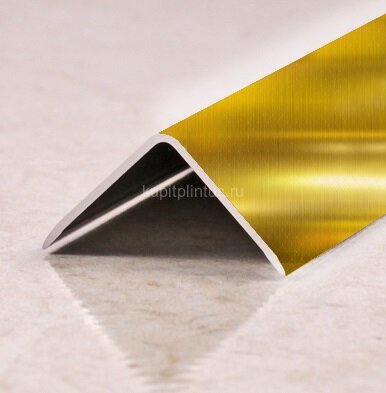 Заказать Уголок отделочный алюминиевый ПН-20х20 Золото глянцевое 2,7 м Заказать Уголок отделочный алюминиевый ПН-20х20 Золото глянцевое 2,7 м