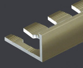 Гибкий L-профиль алюминиевый 10 мм PV05-16 титан матовый 2,7 м