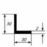 Заказать Уголок из алюминия 50х50х2 мм равносторонний 3 м 
