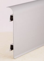 Алюминиевый плинтус напольный 70 мм ПЛ-70 Серебро матовое 3 м Алюминиевый плинтус напольный 70 мм ПЛ-70 Серебро матовое 3 м