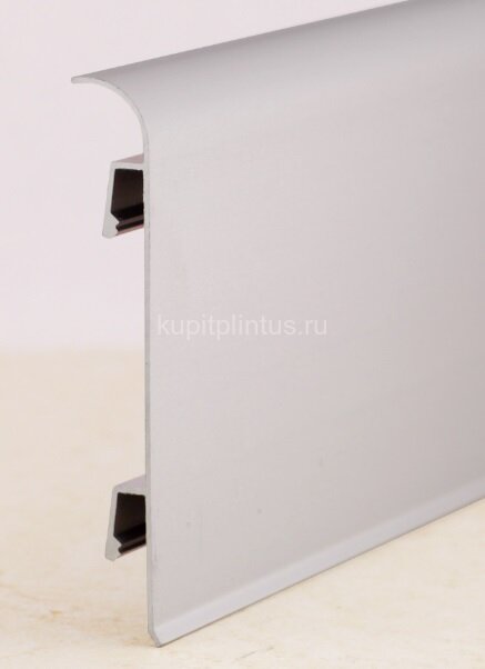 Заказать Алюминиевый плинтус напольный 70 мм ПЛ-70 Серебро матовое 3 м Заказать Алюминиевый плинтус напольный 70 мм ПЛ-70 Серебро матовое 3 м