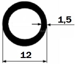 Заказать Алюминиевая труба 12х1,5 мм 3 м Заказать Алюминиевая труба 12х1,5 мм 3 м