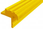 Противоскользящий закладной профиль 30 мм из резины Безопасный шаг БШ-30 желтый 10 м