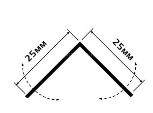 Заказать Уголок ПВХ Lemal U25х25 универсальный гибкий Цвет 0525 Под дерево 2,75 м 