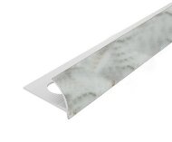 Внешний профиль ПВХ для плитки 10 мм Cezar 204 Темно-серый мрамор 2,5 м Внешний профиль ПВХ для плитки 10 мм Cezar 204 Темно-серый мрамор 2,5 м