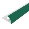 Внешний профиль ПВХ для плитки 10 мм Cezar 111 Зеленый 2,5 м