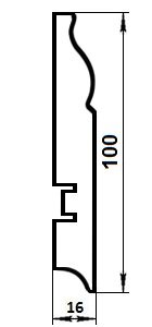 Заказать Плинтус напольный из МДФ L-Декор под покраску LP105-100 2,05 м Заказать Плинтус напольный из МДФ L-Декор под покраску LP105-100 2,05 м