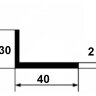Заказать Алюминиевый уголок 30х40х2 мм 3 м 