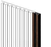 Финишный молдинг 11х24 мм HiWood LF129B BR396NK под дерево 2,7 м Финишный молдинг 11х24 мм HiWood LF129B BR396NK под дерево 2,7 м