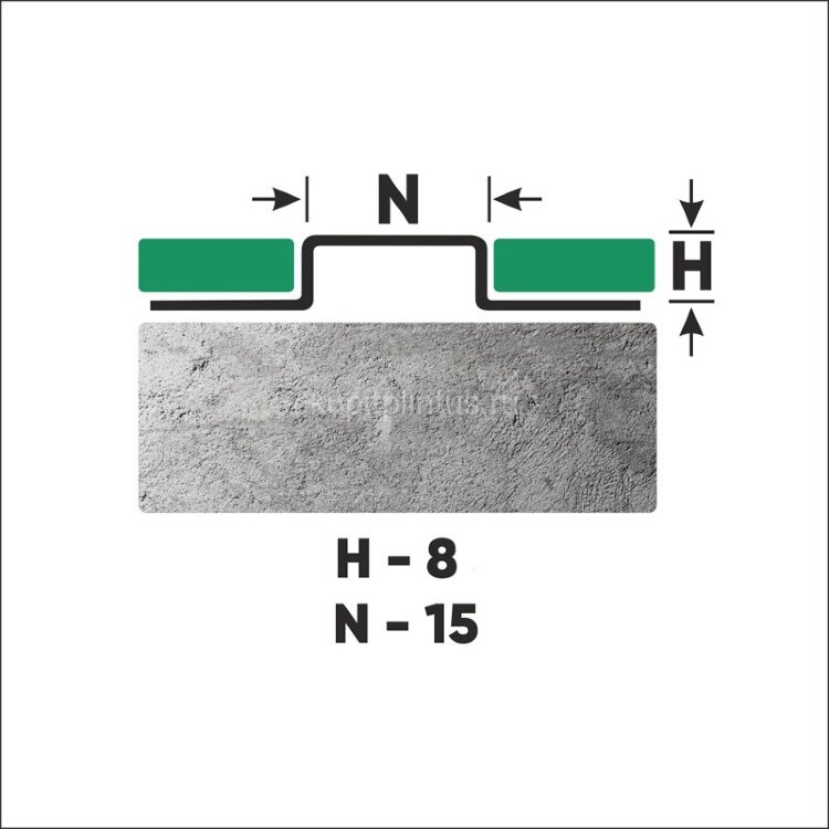 Заказать Стальной П-профиль закладной 8х15 мм FUM 8х15 GP золото полированное 2,7 м Заказать Стальной П-профиль закладной 8х15 мм FUM 8х15 GP золото полированное 2,7 м