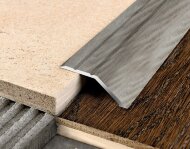 Порог разноуровневый из алюминия С1 КД Дуб арктик (декорированный) 2,7 м