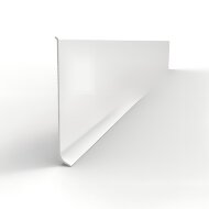 Алюминиевый напольный плинтус 100 мм Мега-Трейд ЛП-100 0035 белый муар RAL 9016 3 м