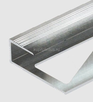Заказать Алюминиевый профиль для ламината оконечный Panel "L" с рифлением 12 мм PV45-01 полированный 2,7 м Заказать Алюминиевый профиль для ламината оконечный Panel "L" с рифлением 12 мм PV45-01 полированный 2,7 м