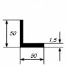 Заказать Уголок из алюминия 50х50х1,5 мм равносторонний 3 м Заказать Уголок из алюминия 50х50х1,5 мм равносторонний 3 м