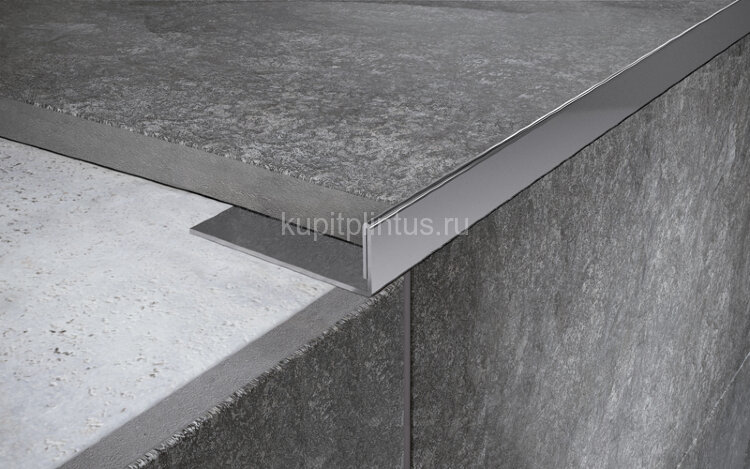 Заказать L-образный профиль нержавеющая сталь 6 мм FG 6 P полированная сталь 2,7 м 