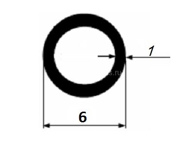 Заказать Алюминиевая труба 6х1 мм 3 м Заказать Алюминиевая труба 6х1 мм 3 м